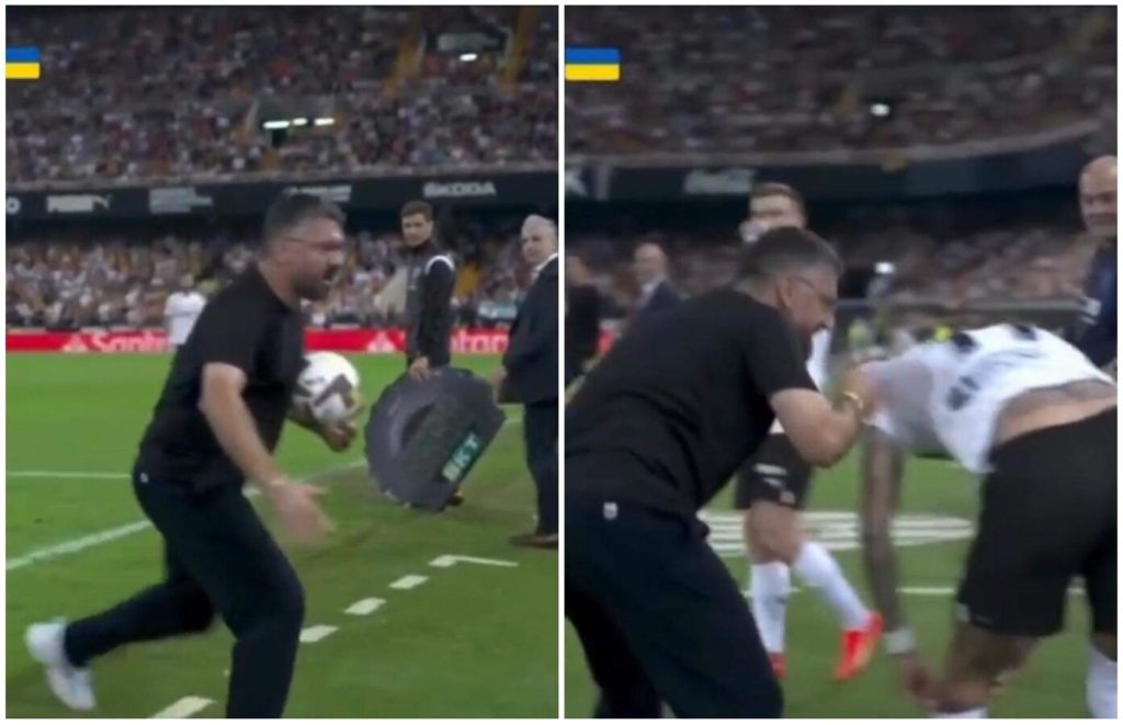 Gattuso mbetet i njëjti, për pak sa nuk i rrahu futbollistët e tij (Video)
