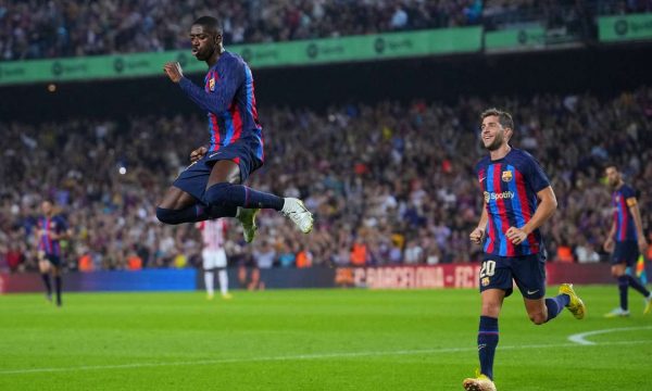 Dembele shkëlqen në fitoren bindëse të Barcelonës kundër Bilbaos