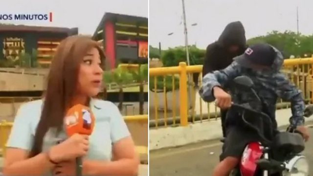 Po raportonte sigurinë për finalen e Libertadores, gazetaren tentojnë ta grabisin (Video)