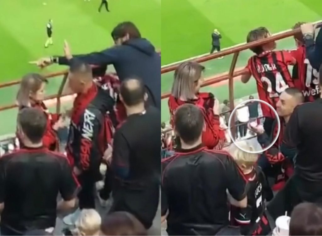 Tifozi shqiptar i propozon të dashurës në “San Siro”, publiku duartroket veprimin
