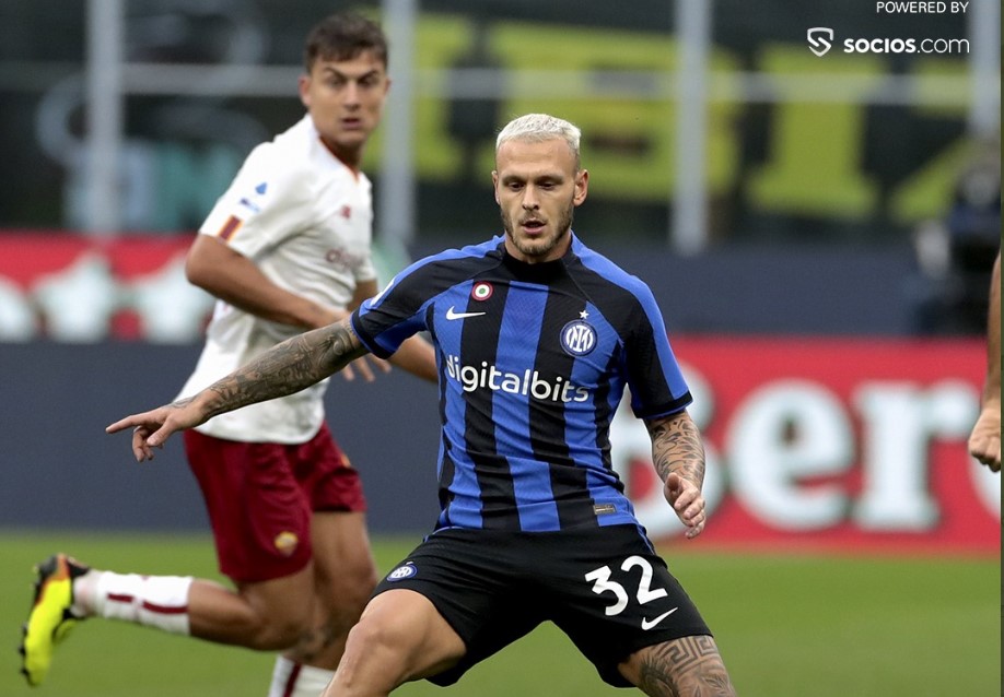 Mbyllet pjesa e parë: Inter – Roma 1:1