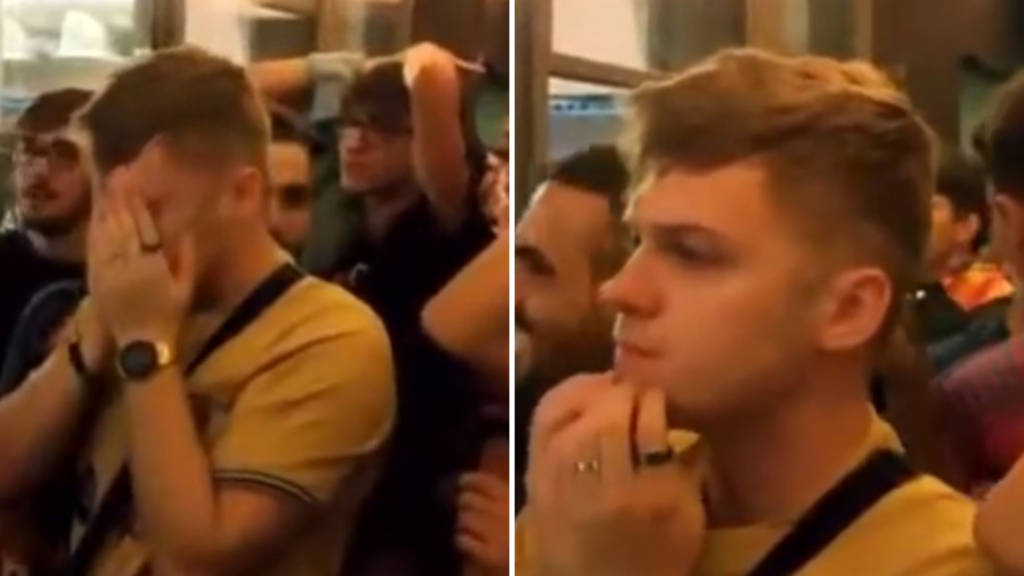 Tifozët e Barcelonës në lot, nuk e përballojnë mirë kalimin në Europa League (Video)