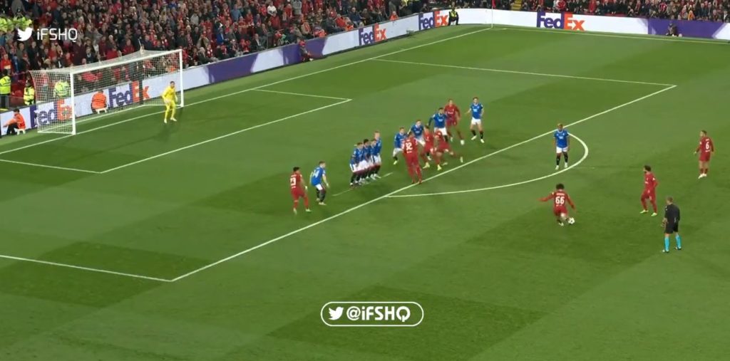 Shijojeni supergolin e Trent Alexander-Arnold kundër Rangers