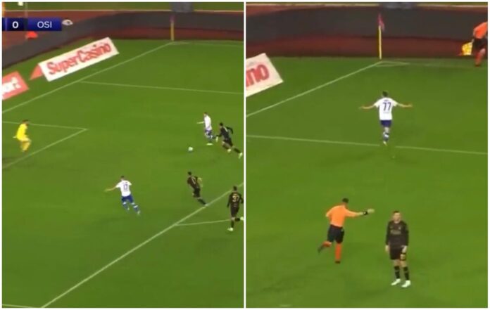 Emir Sahiti po shkëlqen në Kroaci, shënon gol të bukur ndaj Osijekut (Video)