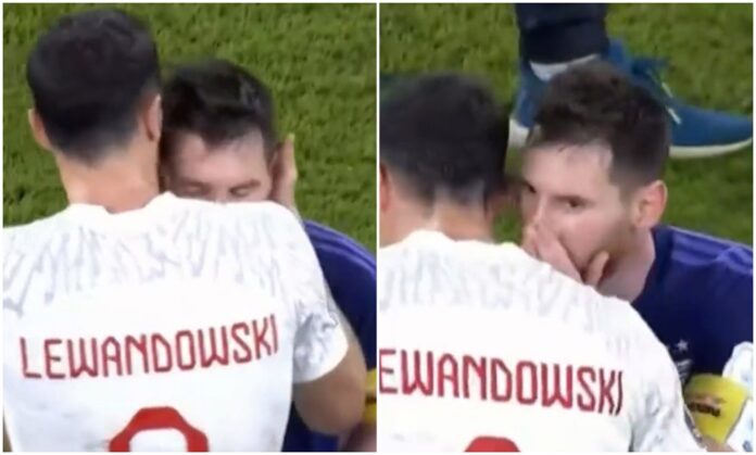 Pasi e injoroi gjatë ndeshjes, Messi dhe Lewandowski pas ndeshjes folin “vesh n’vesh” (video)