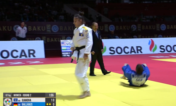 Grand Slam i Baku: Nora Gjakova fiton dhe kualifikohet në çerekfinale