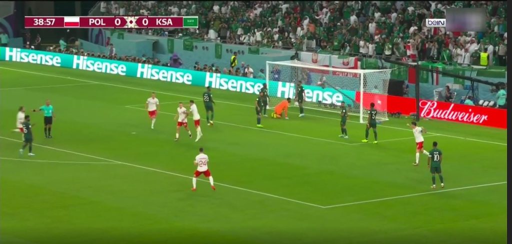 Piotr Zielinski, gjunjëzon Arabinë, Polonia në avantazh