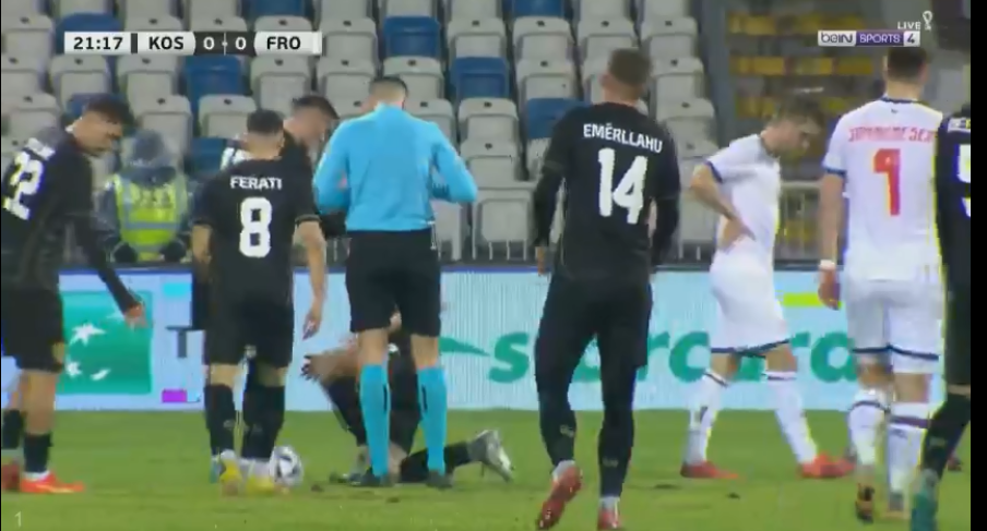 Mbyllet pjesa e parë e ndeshjes Kosova – Ishujt Farore