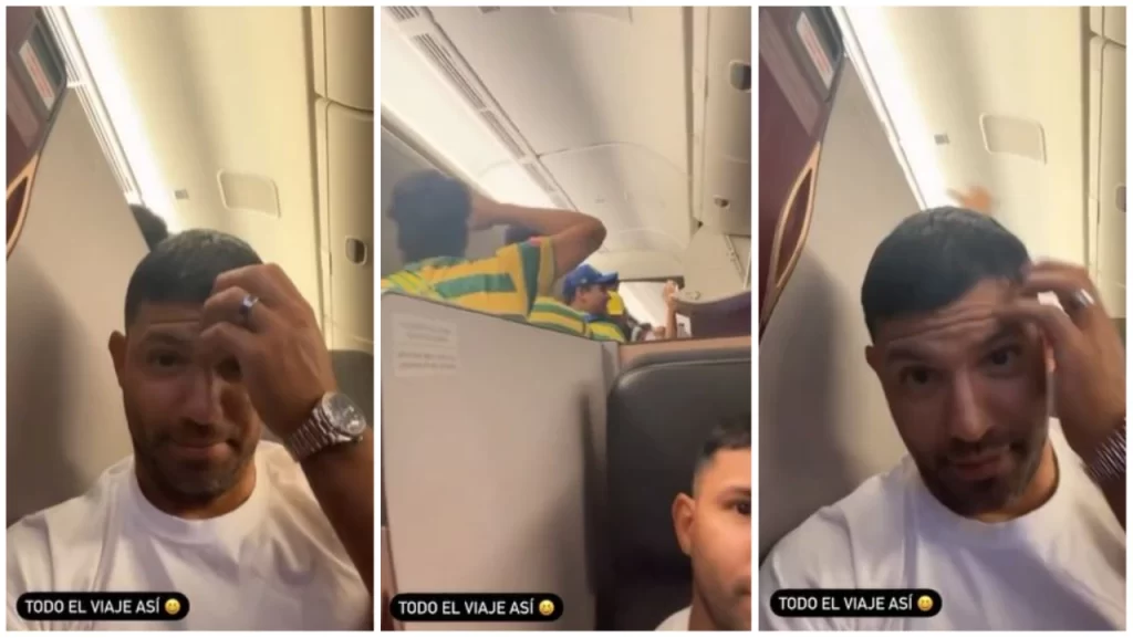 Aguero ngatërron avionin, tifozët kundërshtarë e lënë pa gjumë