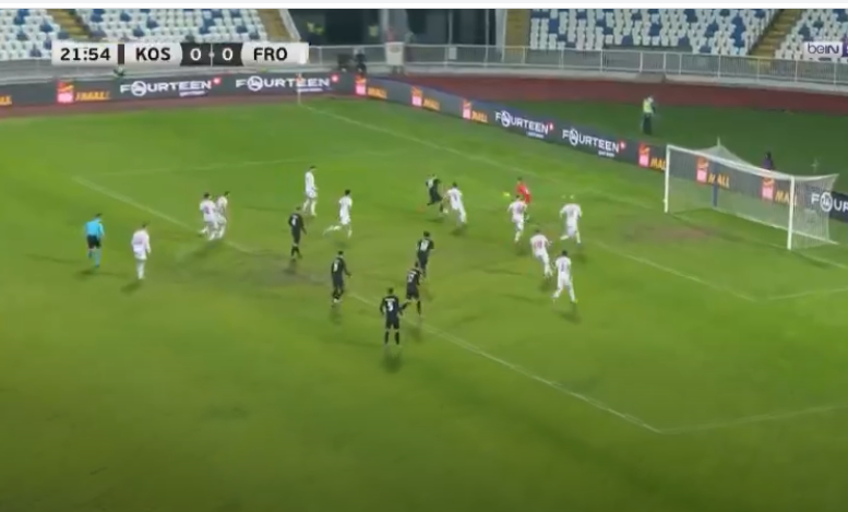 25 minuta lojë, ky është rezultati në ndeshjen Kosova – Ishujt Faroe