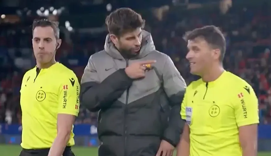 Zbulohet se çfarë i tha Pique gjyqtarit Manzanos pas përjashtimit me karton të kuq