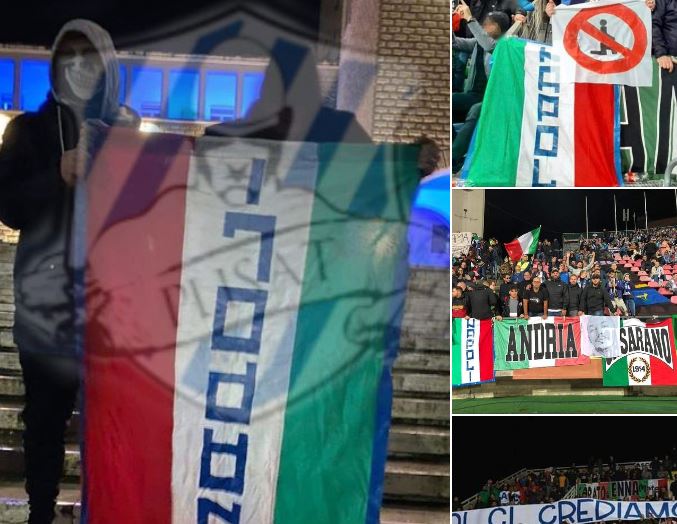 “Plisat” në aksion kundër tifozëve italianë, e marrin flamurin e një grupi të tyre