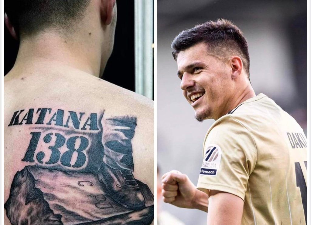 Mirlind Daku me tatuazh patriotik, e përjetëson Brigadën 138 të Agim Ramadanit