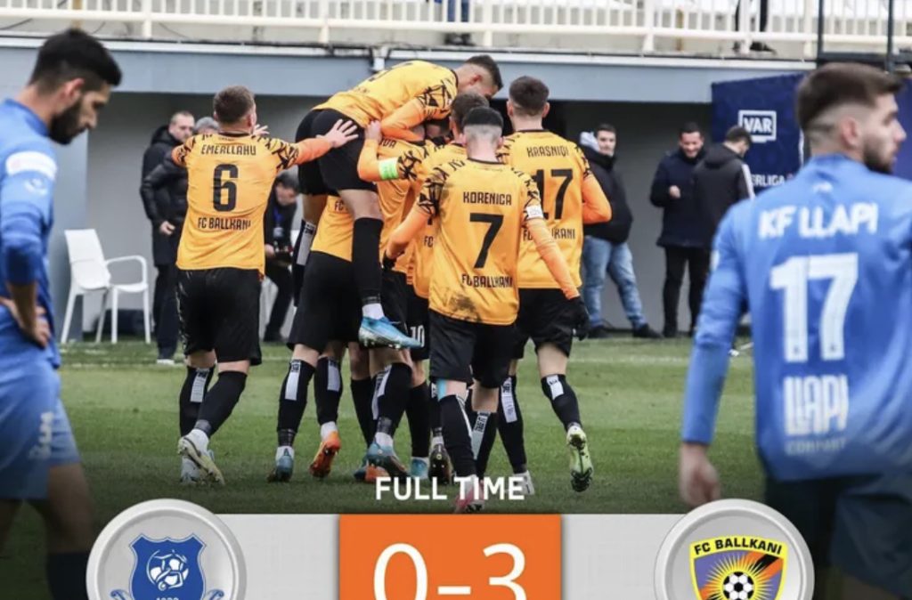 Ballkani shkel Llapin dhe i afrohet Dritës në një pikë