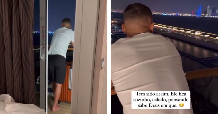 Gruaja e futbollistit brazilian ndanë një video të dhimbshme: Nuk ha, nuk pi dhe vetëm shikon nga ballkoni