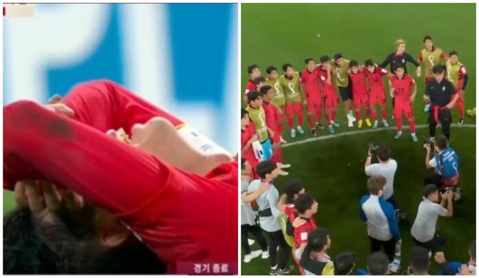 E shikonin ndeshjen e kundërshtarit në telefon, futbollistët e Koresë ‘çmenden’ kur kuptojnë përfundimin e takimit