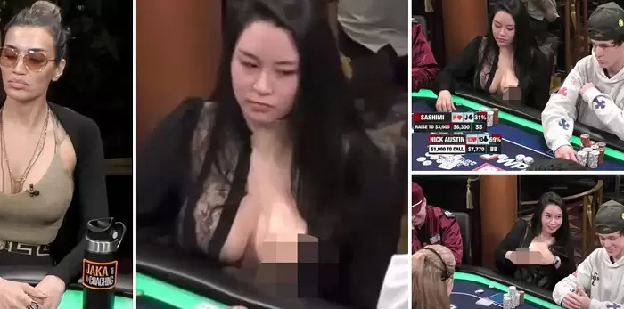 Lojtarja e pokerit zbulon gjoksin për të hutuar rivalët, video bëhet virale