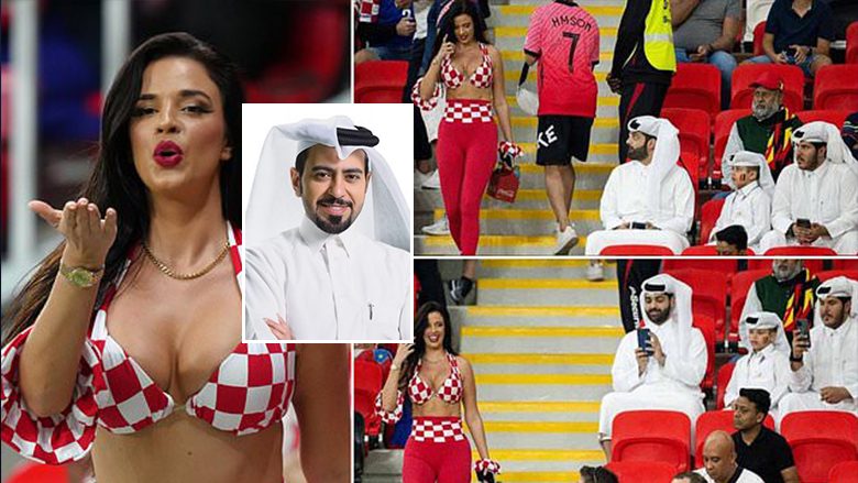 Sipërmarrësi katarian Al-Jefairi mundohet të arsyetojë sheikët që u kapën duke fotografuar tifozen kroate: Po e bënin sepse theu rregullat e veshjes