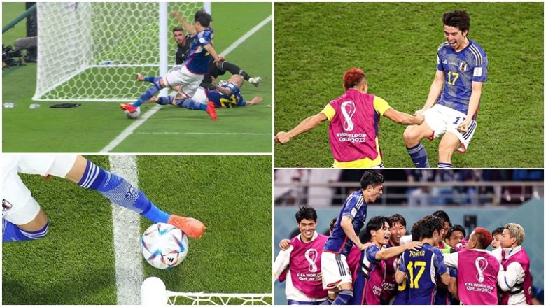 Goli që dërgoi Japoninë tutje ishte çështje milimetrash, VAR-it iu deshën mbi dy minuta për ta cilësuar si të rregullt