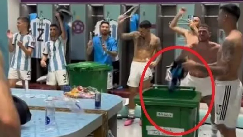 Veprim skandaloz nga lojtarët e Argjentinës: Hedhën në kosh të plehrave fanellën e Kroacisë