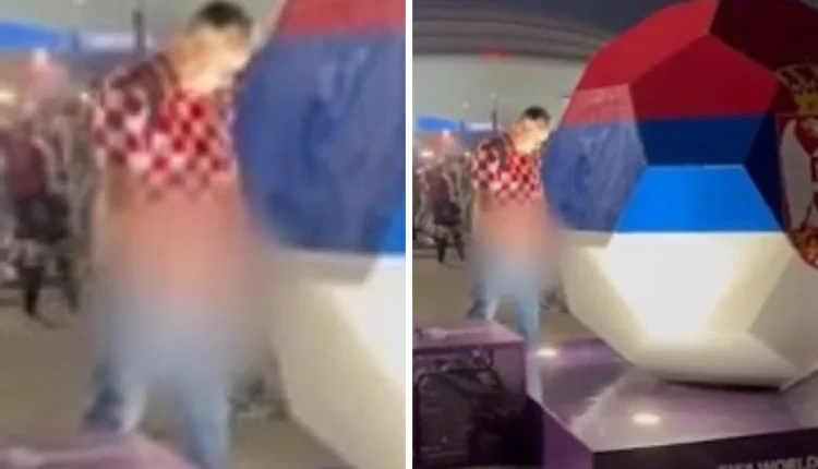 Tifozi kroat urinon te flamuri i Serbisë pas fitores ndaj Japonisë, skandalizohen mediat serbe