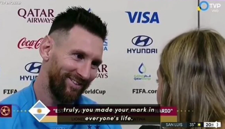 VIDEO| Gazetarja emocionon Mesin pas ndeshjes: Nuk kam pyetje! Çdo fëmijë kërkon një fanellë tënden, është më e rëndësishme se të fitosh Botërorin