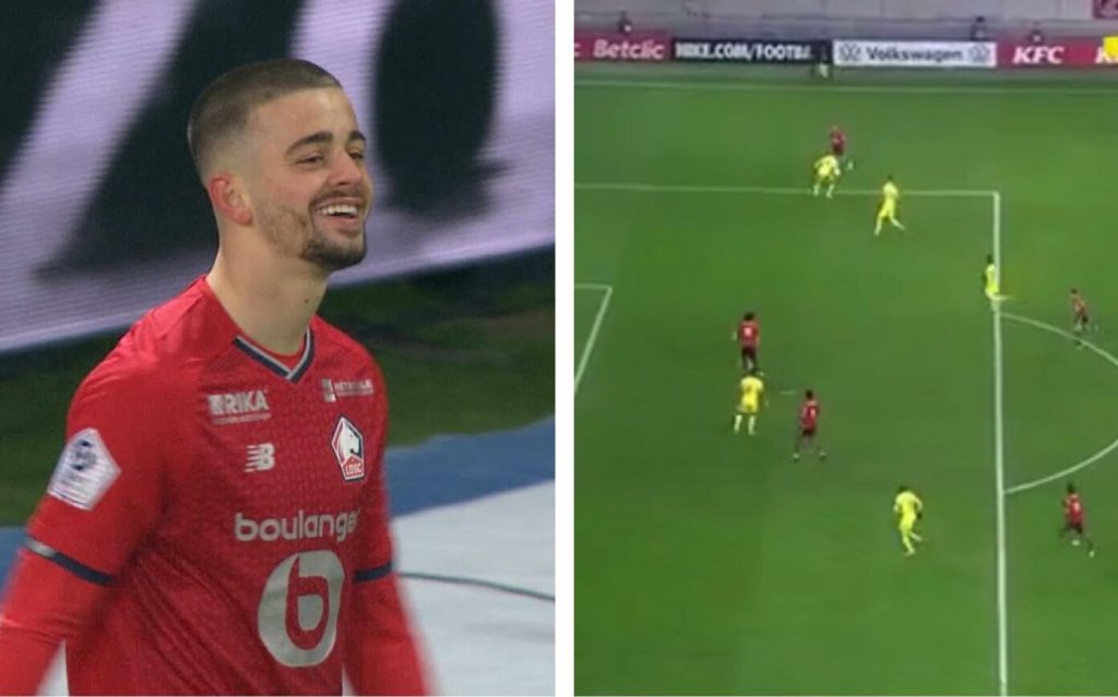 Edon Zhegrova driblon kundërshtarët sikur të mos ishin fare në fushë – e detyron mbrojtësin të shënojë autogol