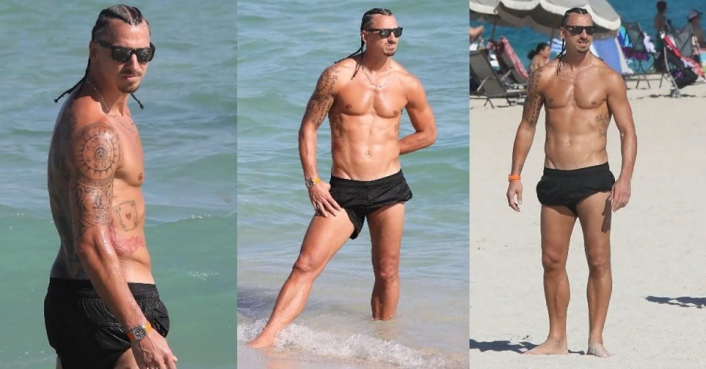 Zlatan Ibrahimoviq s’di të plaket, shihni si i “çmend” të gjithë në plazhin e Majamit (foto)