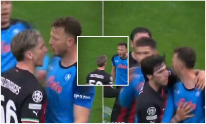 Momenti kur Amir Rrahmani tregoi shpirt luftaraku, u kap me lojtarin e Milanit veç pse ai kërkoi penallti