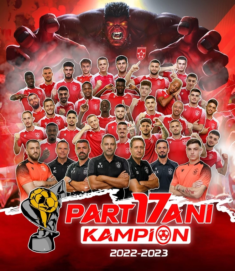 Partizani fiton titullin e Shqipërisë