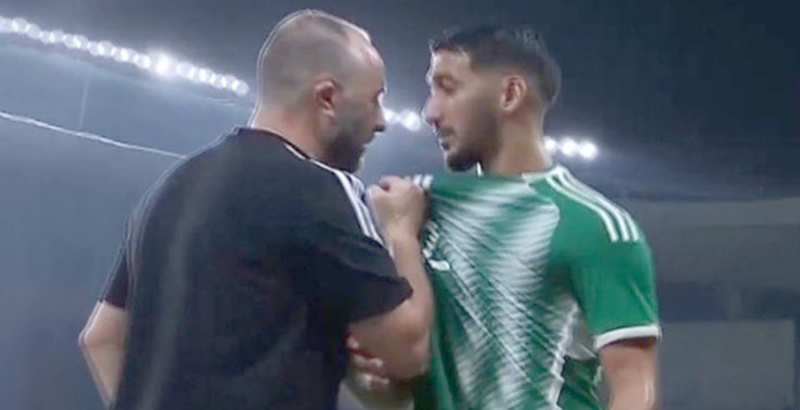 Futbollisti i kombëtares së Algjerisë injoron trajnerin kur zëvendësohet, ja si reagon tekniku