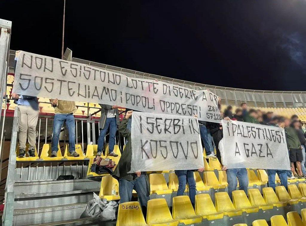 Habisin tifozët e Livornos në Itali, kundër Izraelit dhe Kosovës