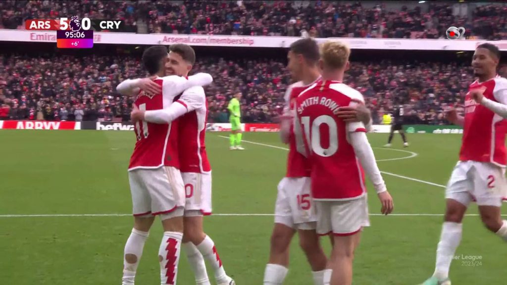 Arsenali mposht lehtë dhe bindshëm Crystal Palace