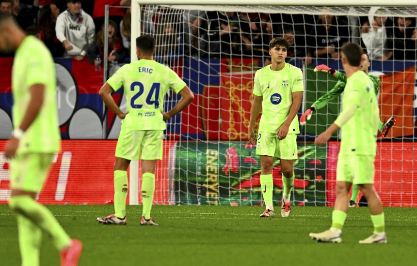 Osasuna ia shkakton humbjen e parë Barcelonës, 4:2