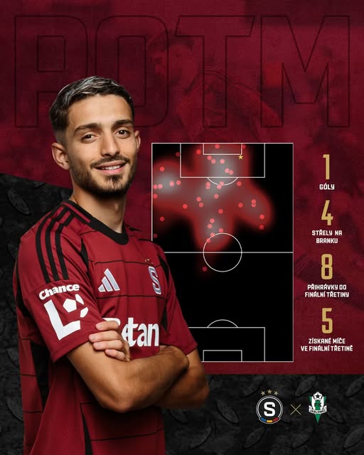 Albion Rrahmani shpallet futbollist i ndeshjes të Slavia Prague