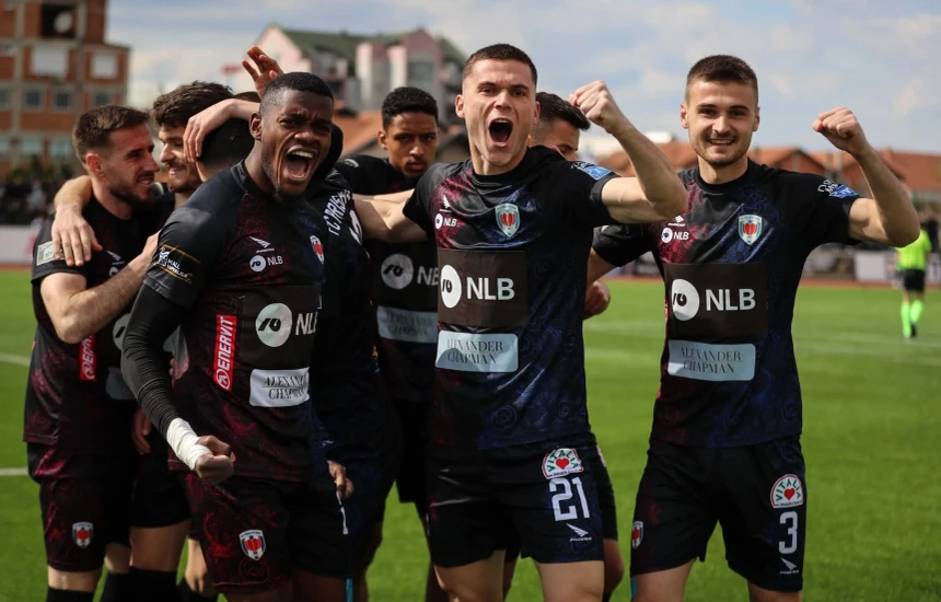 Prishtina fiton gjysmëfinalen e parë me Dritën me një futbollist më pak që nga minuta e 26-të