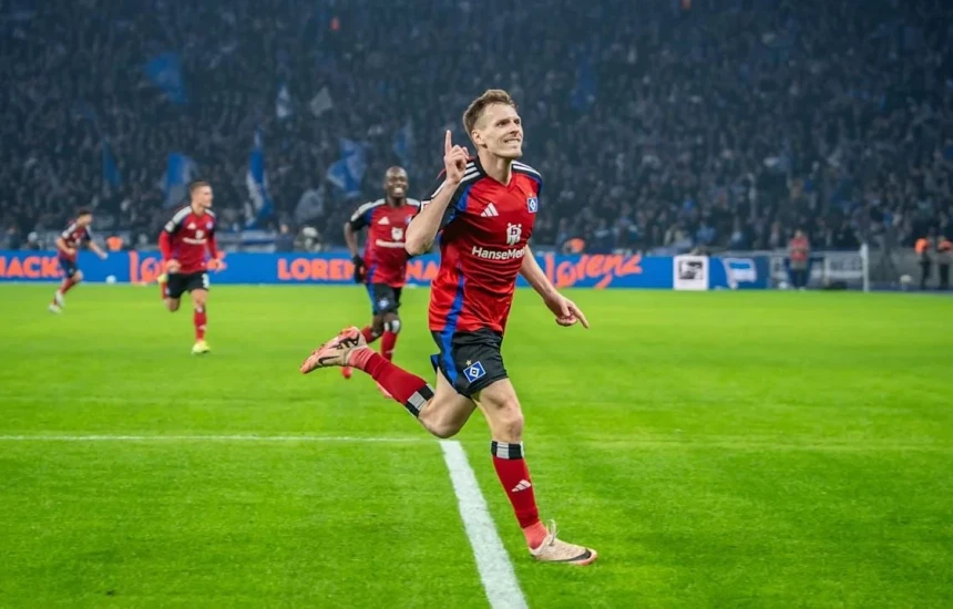 Dy golat e Emir Sahitit s’i mjaftojnë Hamburgut për të marrë pikët e plota