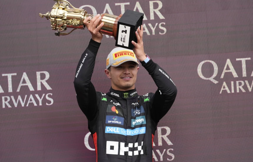 F1, Norris fiton garën kaotike në Britani