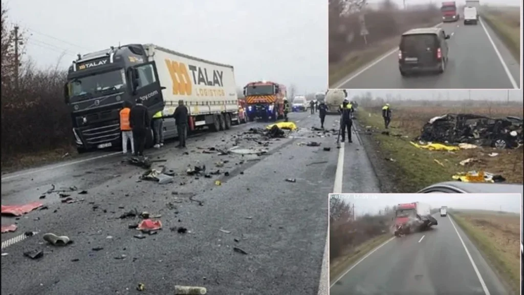 Pamje të tmerrshme të përplasjes ballë për ballë të furgonit plot me tifozë të PAOK-ut, shtatë të vdekur